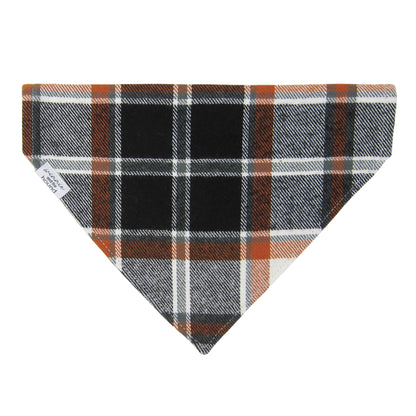 Fall Harvest Plaid Flannel Dog Bandana