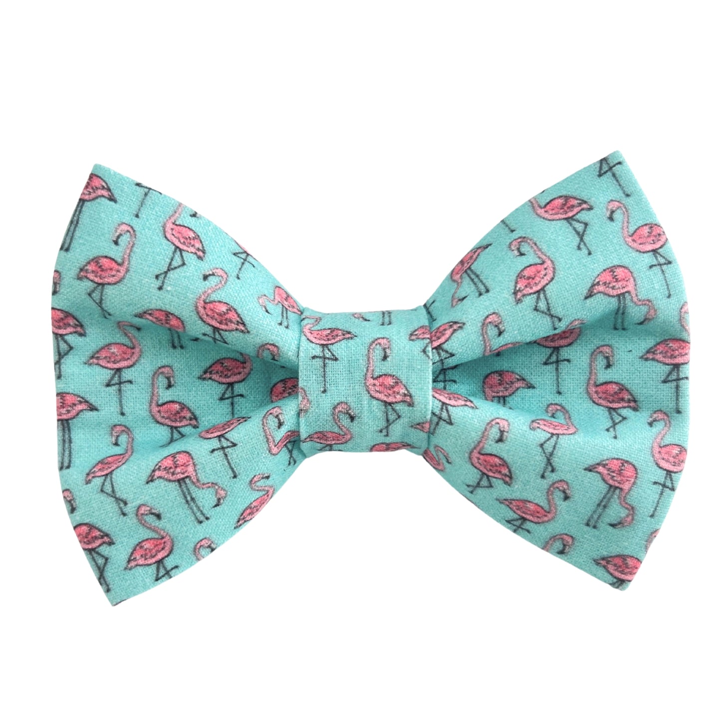 Flamingo Dog Bow Tie