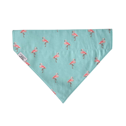 Flamingo Over the Collar Dog Bandana