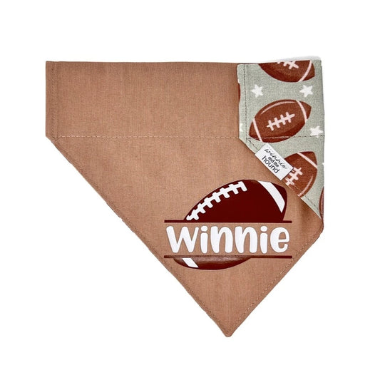 Football Over the Collar Dog Bandana