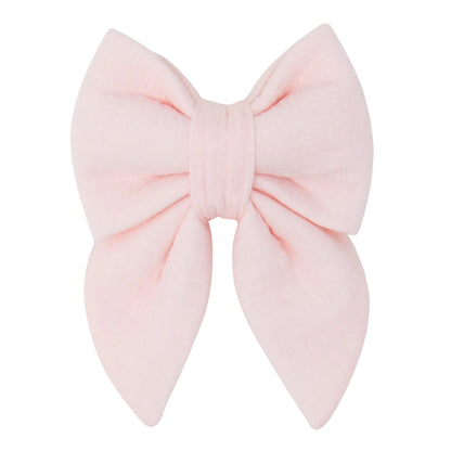 Gauze Lady Bow - Pale Pink