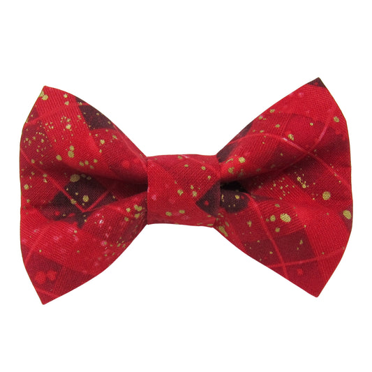 Gilded Red Dog Bow Tie