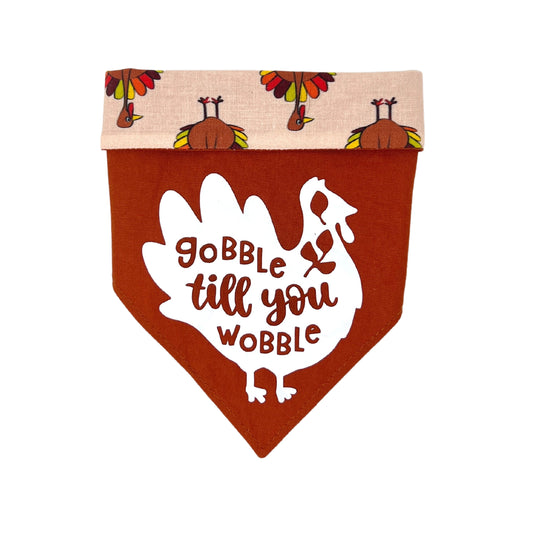 Gobble 'til You Wobble Dog Bandana