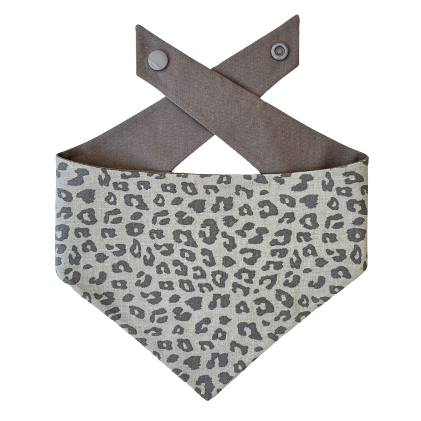 Green Leopard Tie On Dog Bandana