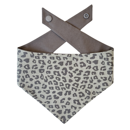 Green Leopard Tie On Dog Bandana
