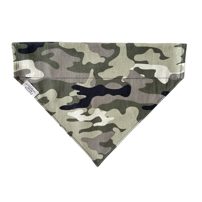 Camo Over the Collar Dog Bandana