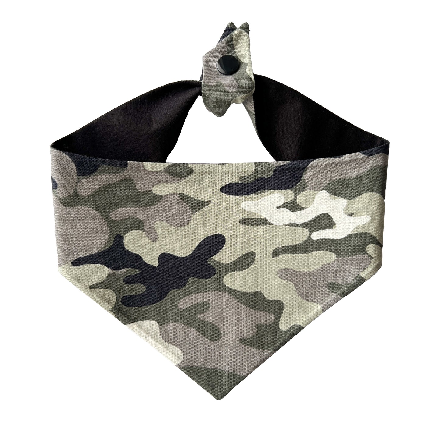 Camo Tie On Dog Bandana