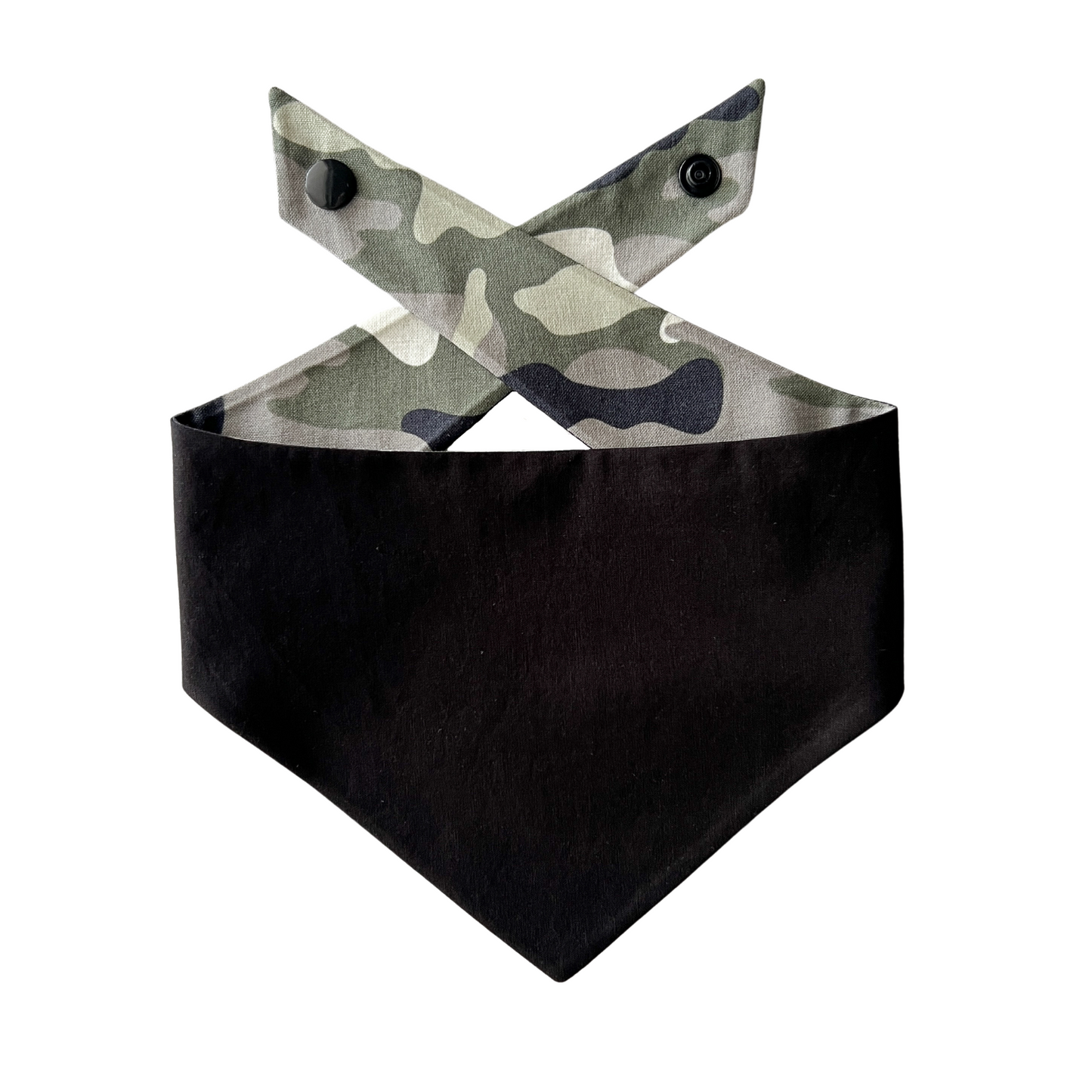 Camo Tie On Dog Bandana