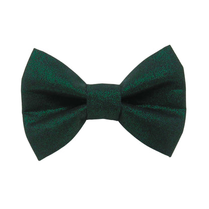 Green Shimmer Dog Bow Tie