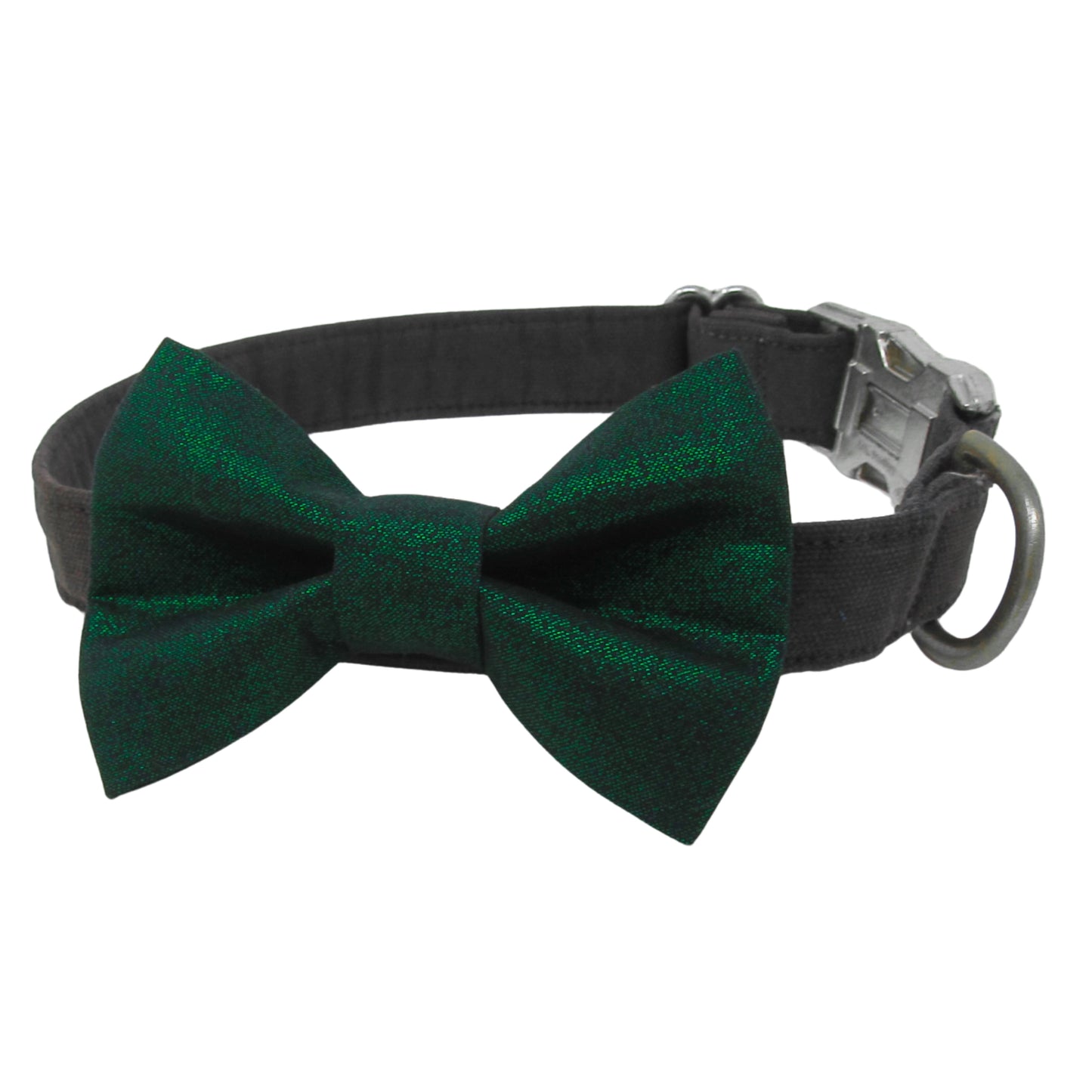 Green Shimmer Dog Bow Tie