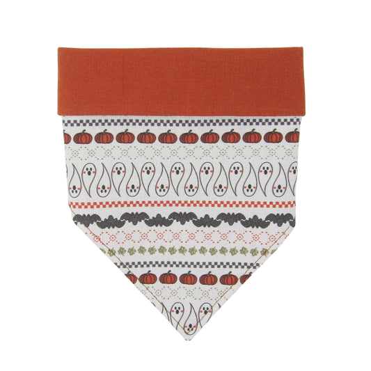 *PRE-ORDER* Halloween Fair Isle Dog Bandana