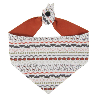 *PRE-ORDER* Halloween Fair Isle Dog Bandana