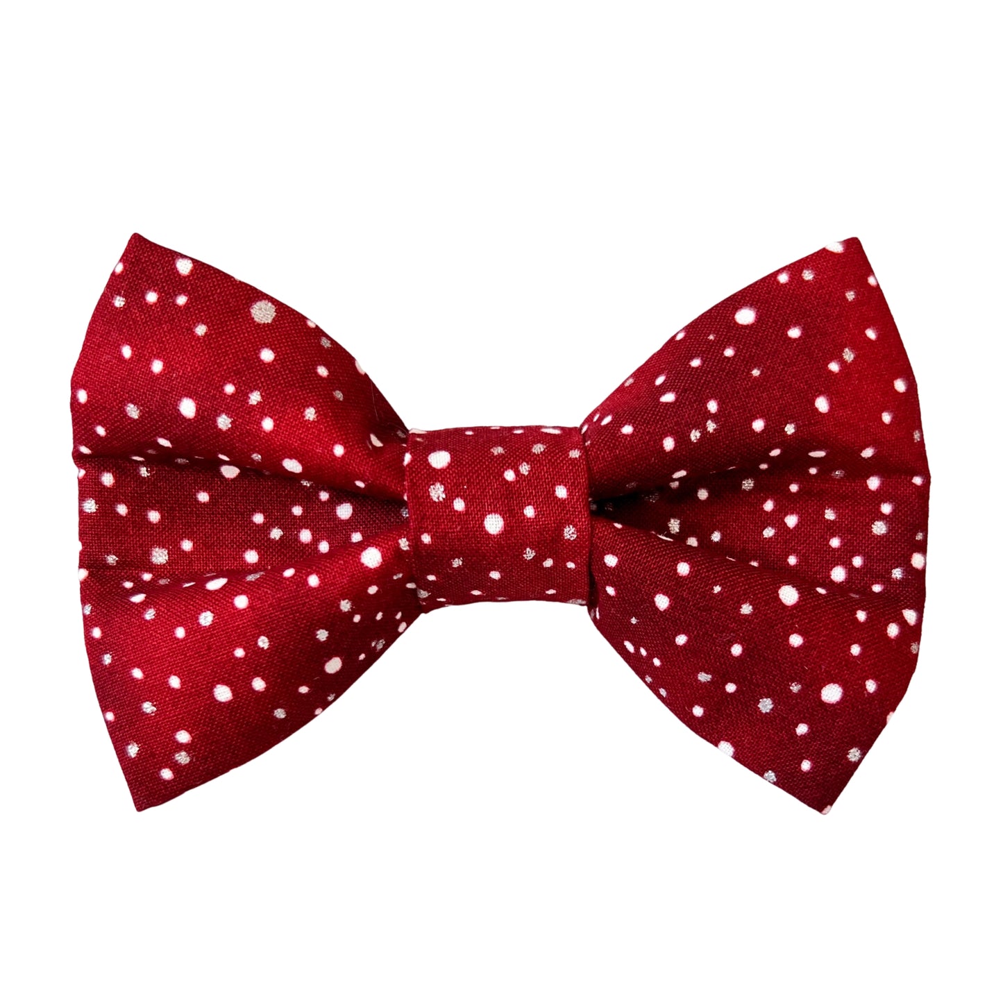 Holiday Dots Dog Bow Tie
