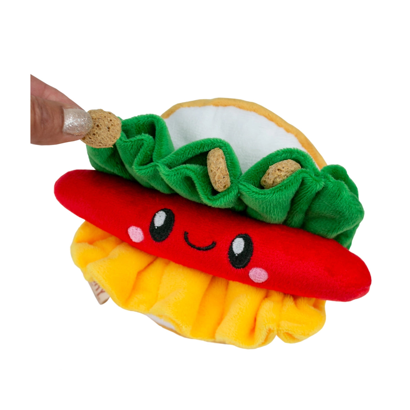 Hot Dog Hide-N-Treat Dog Toy