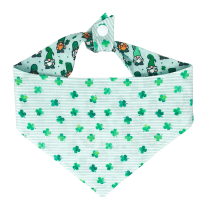 Leprechaun Gnomes Tie On Dog Bandana