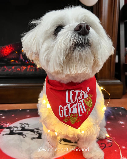 Let's Get Lit Dog Bandana