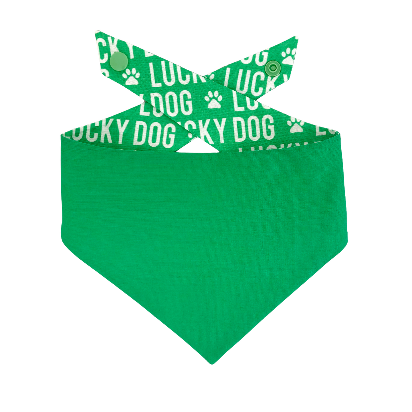 Lucky Dog Tie On Dog Bandana