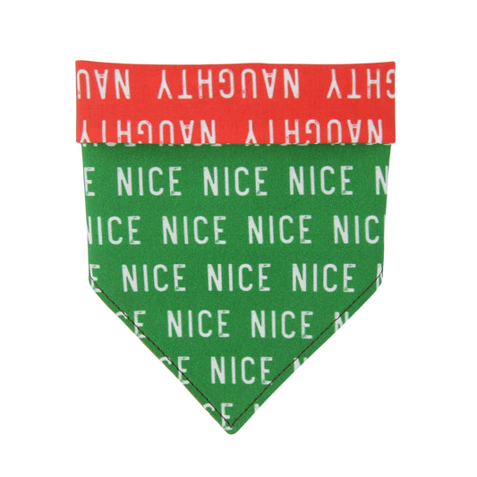 Naughty or Nice Dog Bandana