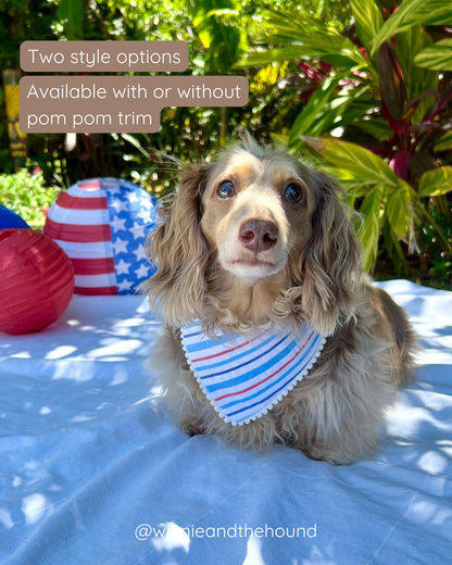 Patriotic Stripe Dog Bandana