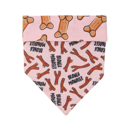 Branch Manager Dog Bandana - Pink