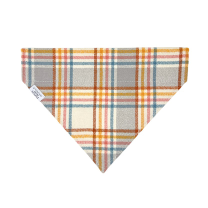 Pumpkin Spice Flannel Dog Bandana