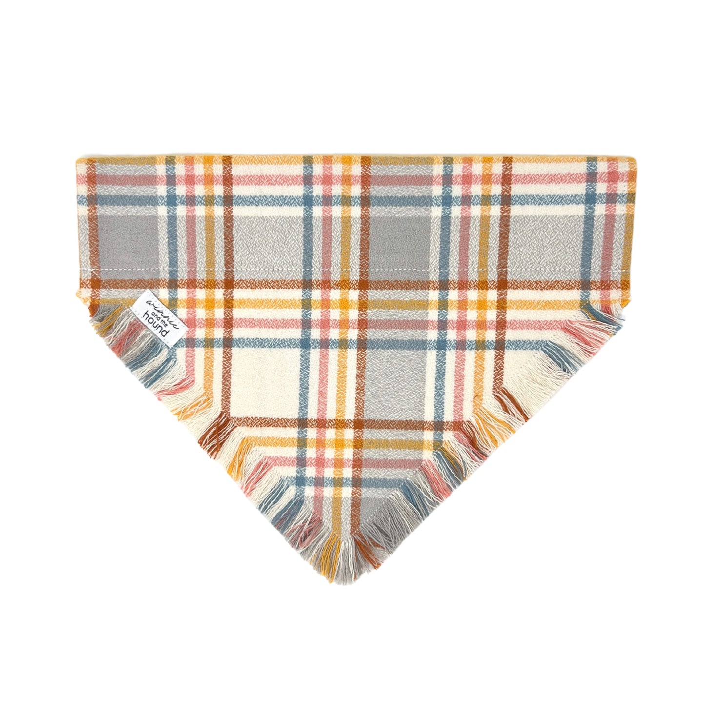 Pumpkin Spice Flannel Dog Bandana