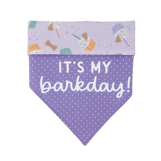 Purple Pupcake Dog Bandana