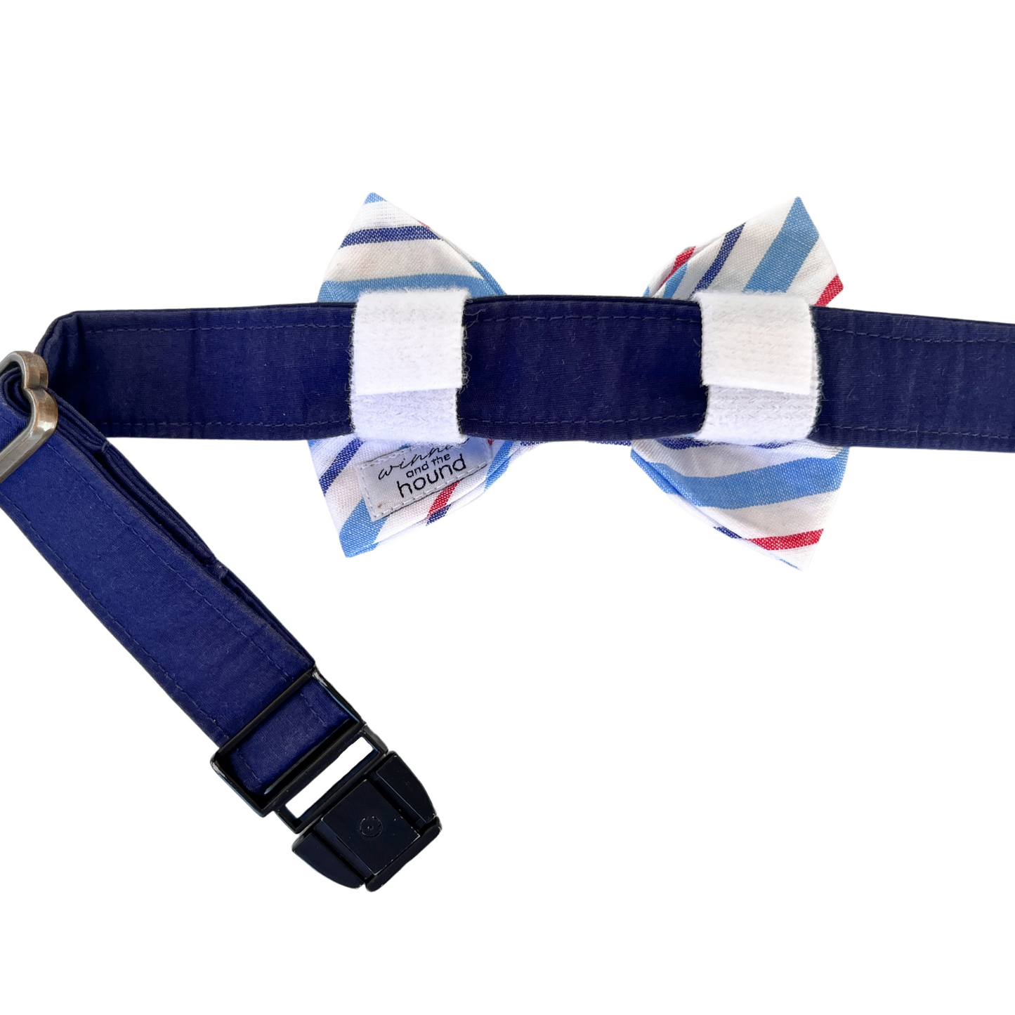 Patriotic Stripe Dog Bow Tie