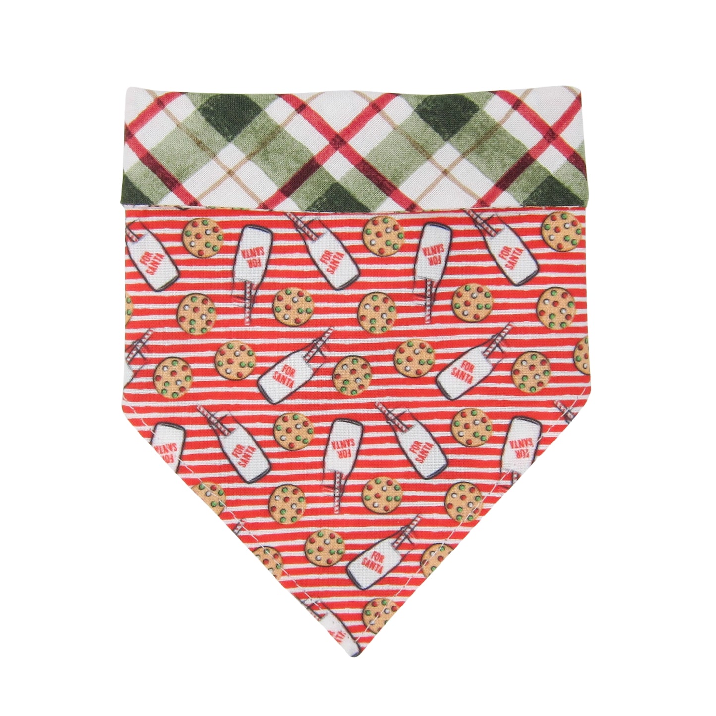Santa's Milk and Cookies Dog Bandana