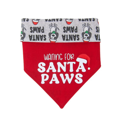 Santa Paws Over the Collar Dog Bandana