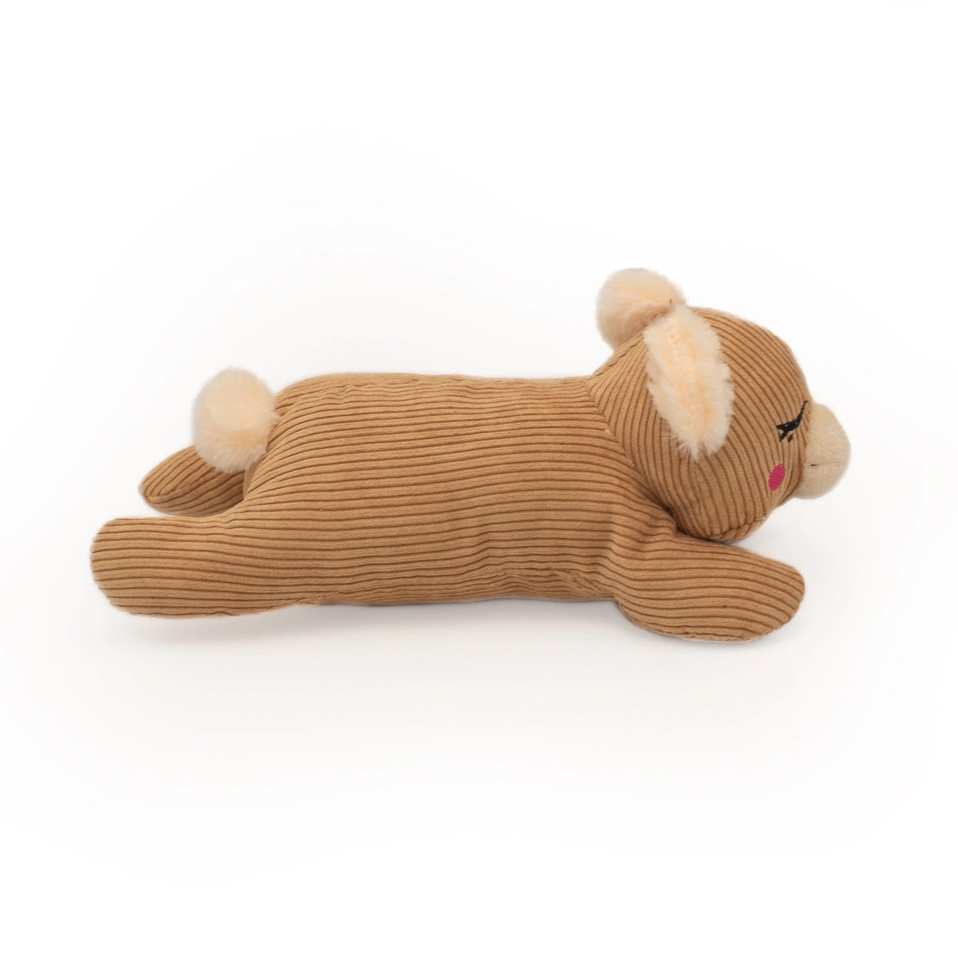 Silent Squeaker Bear Dog Toy