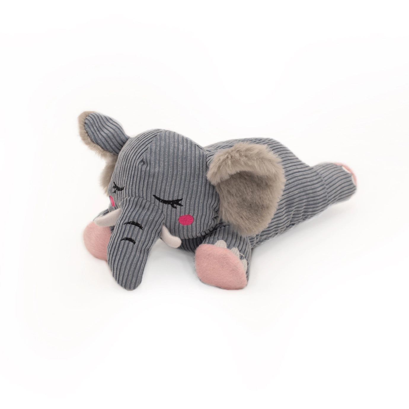 Silent Squeaker Elephant Dog Toy