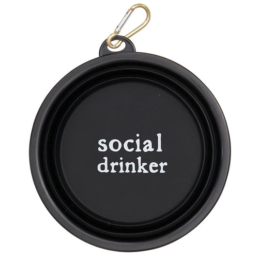 Social Drinker Collapsible Dog Bowl - Large