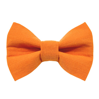 Solid Orange Dog Bow Tie