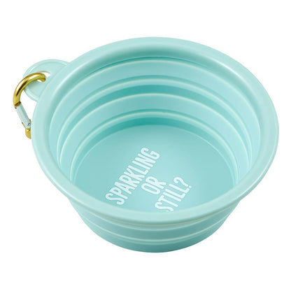 Sparking or Still? Collapsible Dog Bowl