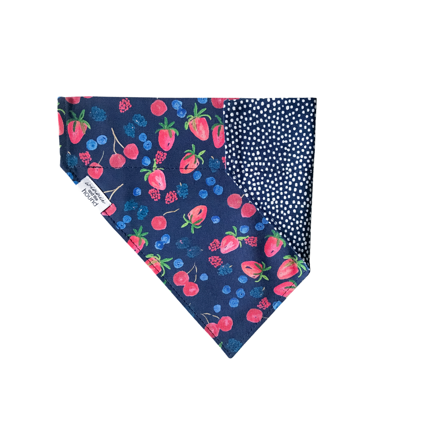 Summer Berries Over the Collar Dog Bandana