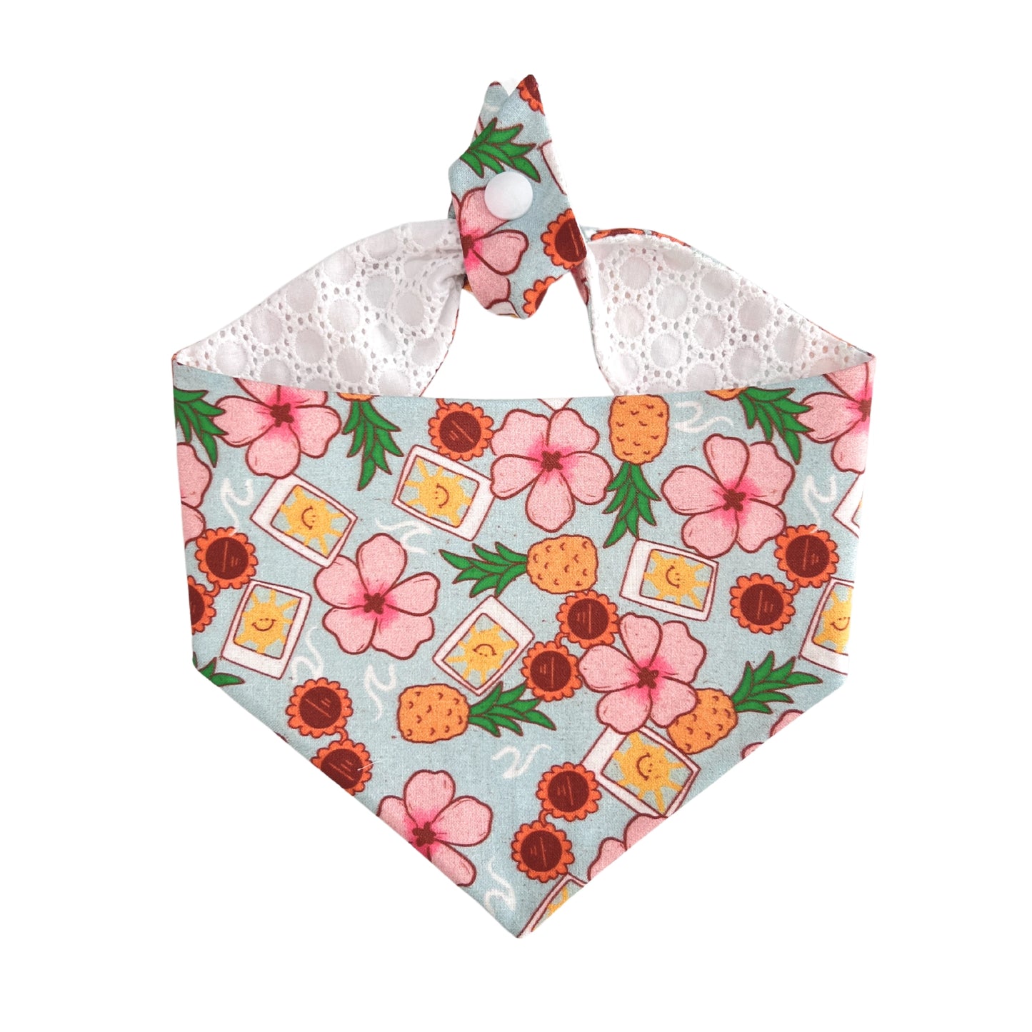 Summer Vibes Tie On Dog Bandana