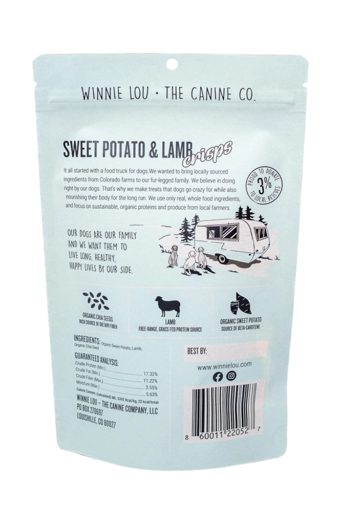 Sweet Potato & Lamb Crisps