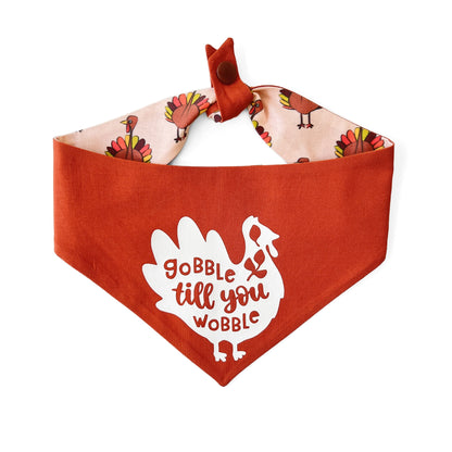 Gobble 'til You Wobble Dog Bandana
