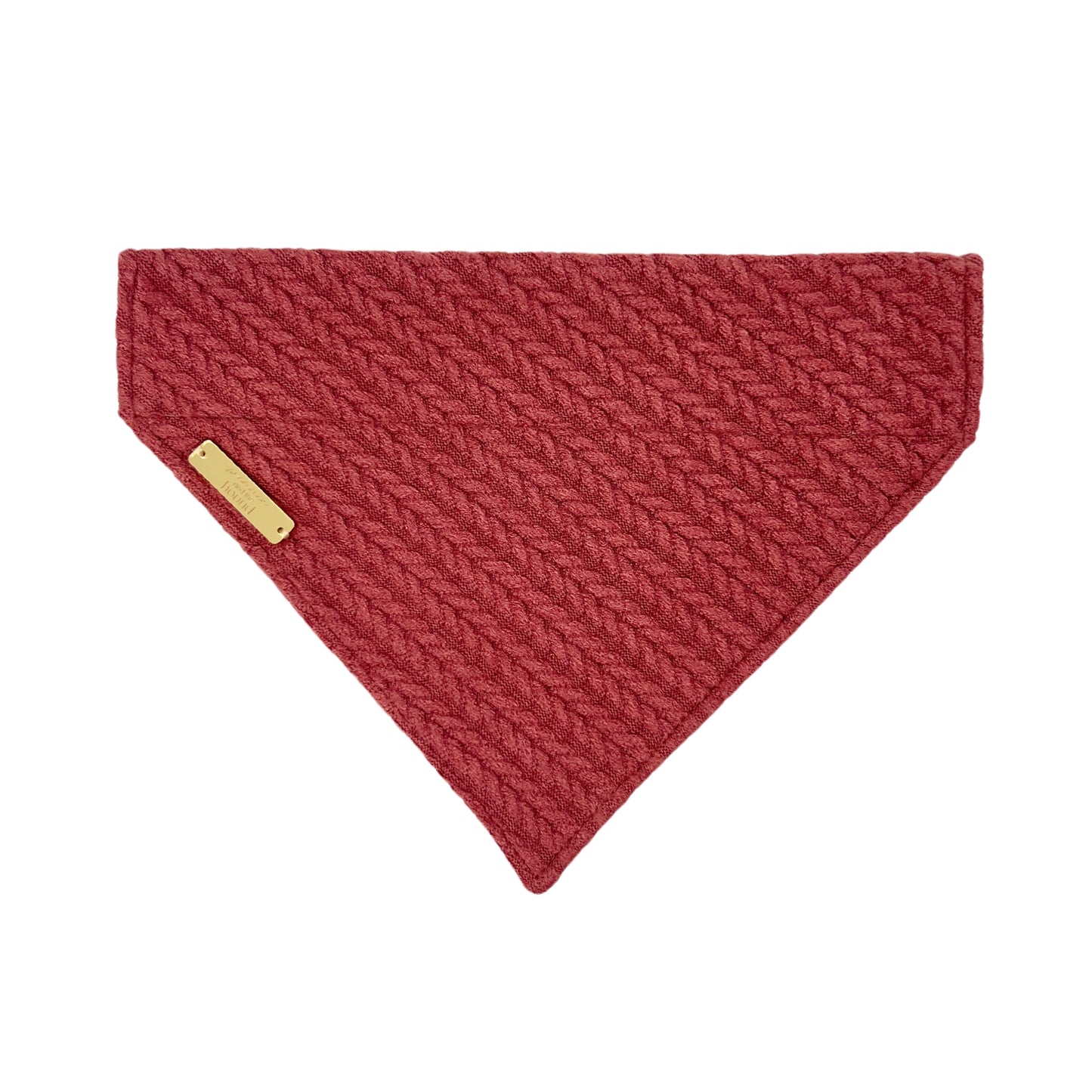 Wine Sweater Knit Dog Bandana