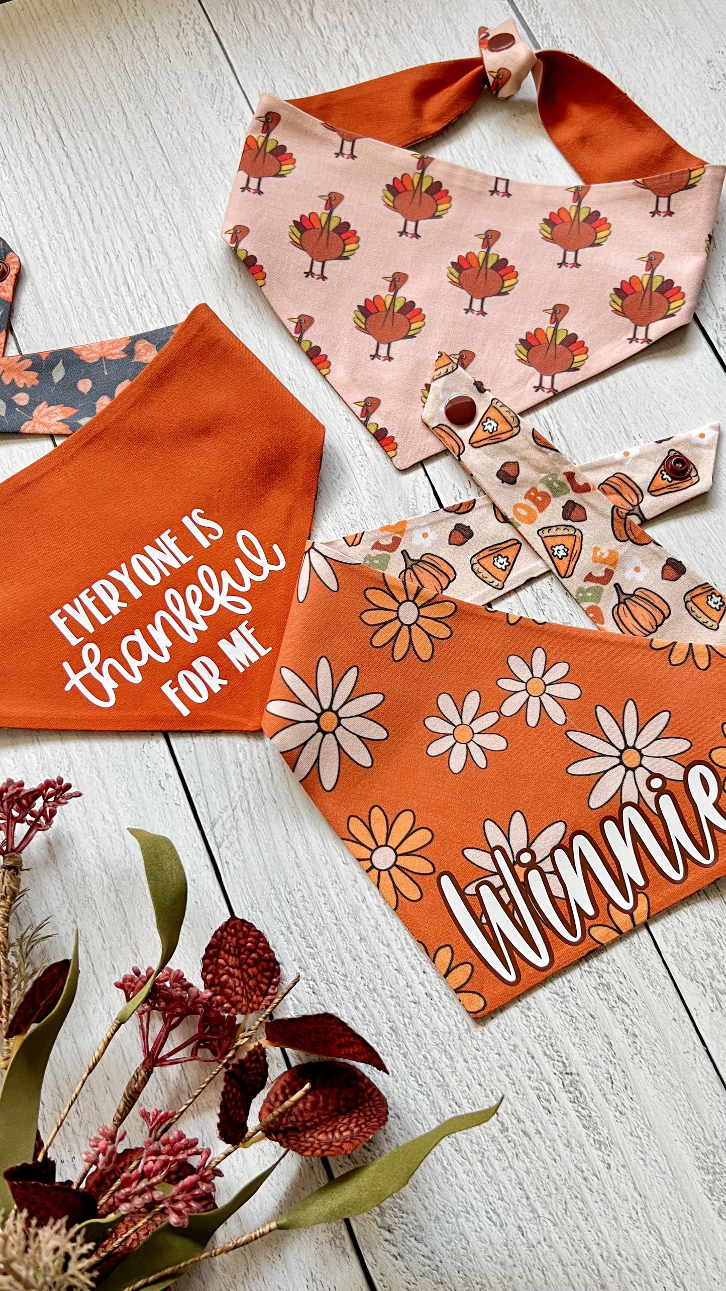 Boho Thanksgiving Dog Bandana