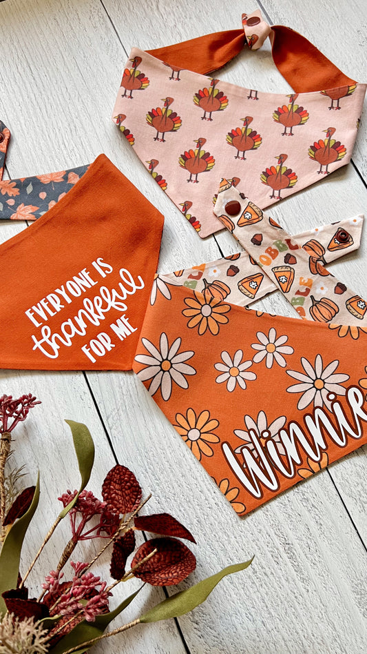 Boho Thanksgiving Dog Bandana