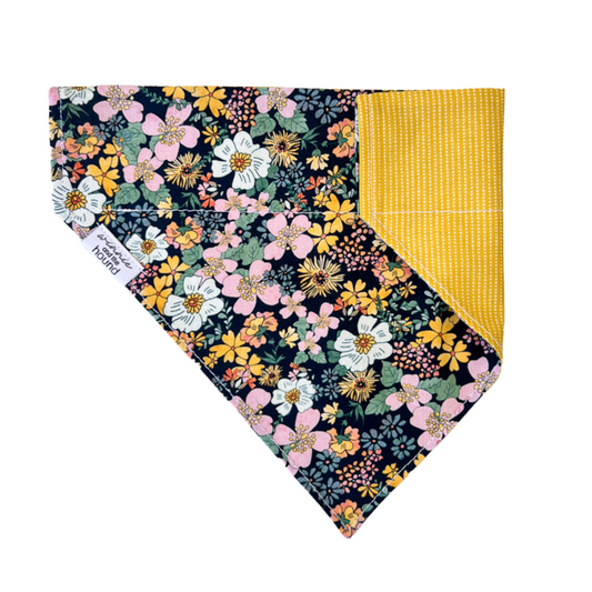 Floral Over the Collar Dog Bandana