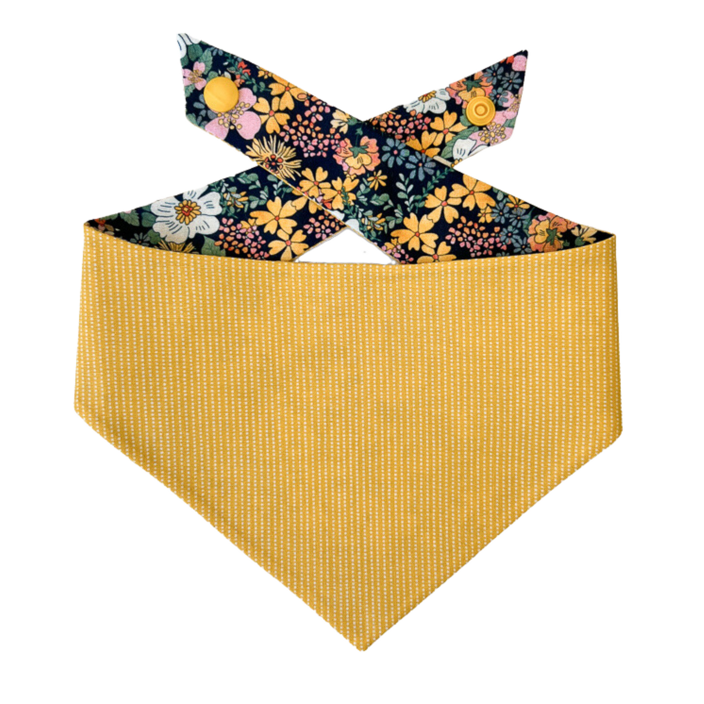 Floral Tie On Dog Bandana