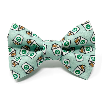 Mint Pup Cups Dog Bow Tie