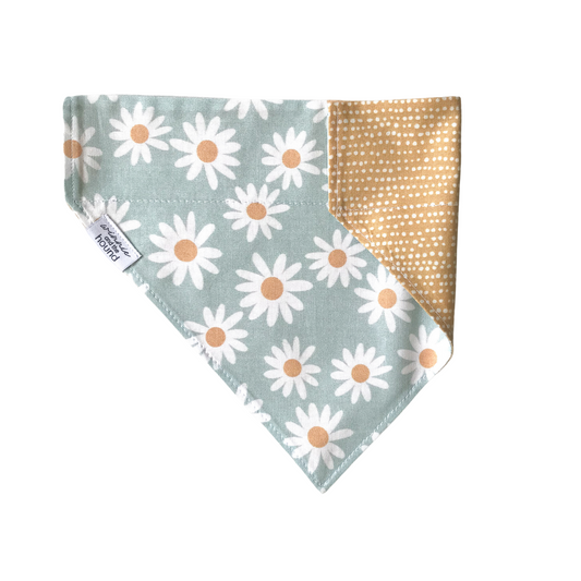 Spring Daisies Over the Collar Dog Bandana