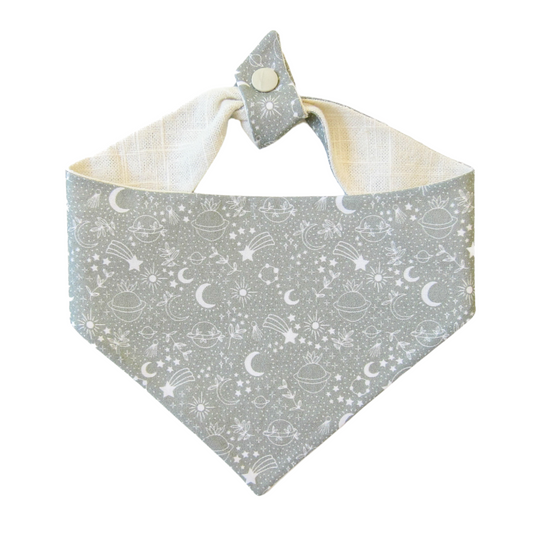 Boho Night Sky Tie On Dog Bandana