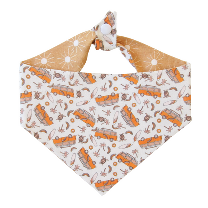 Boho Surf Van Tie On Dog Bandana