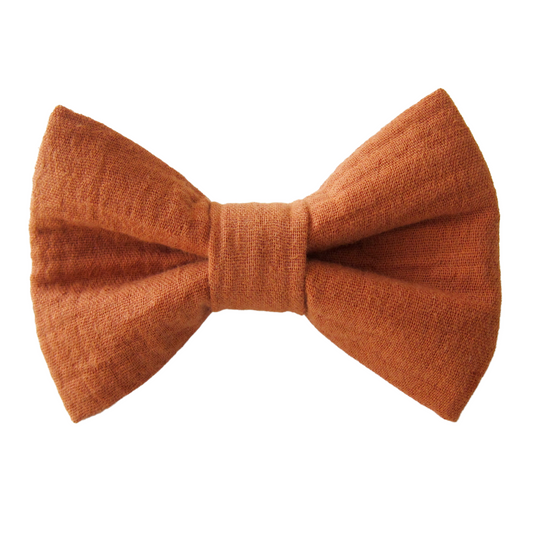 Brown Gauze Dog Bow Tie