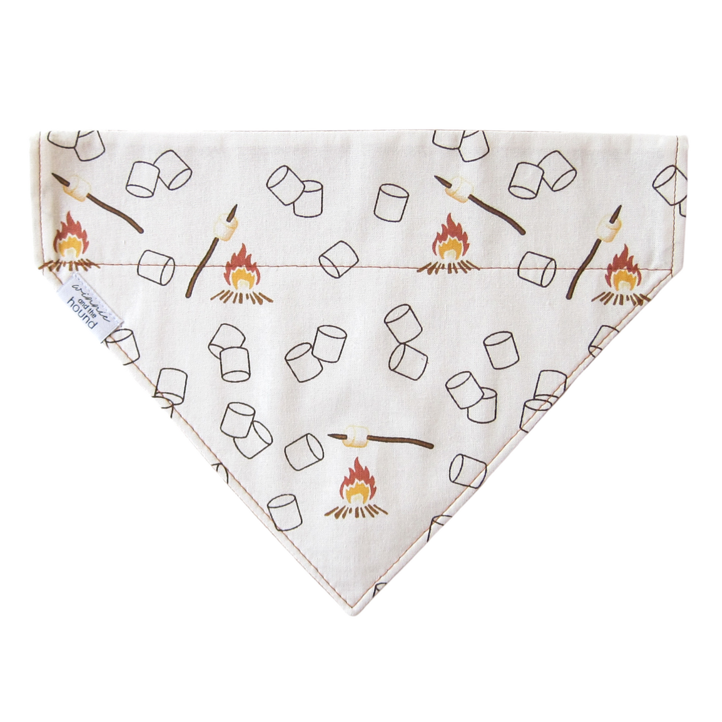 Campfire S'mores Over the Collar Dog Bandana